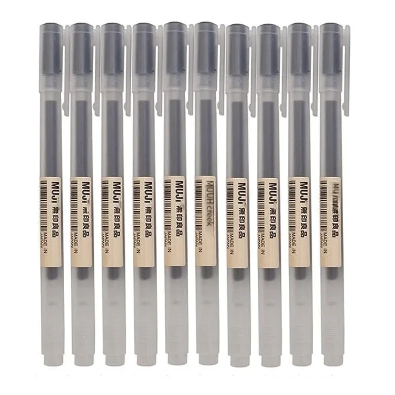 Muji Stationery Gel Pen - 6/8 قطعة/المجموعة MUJIs هلام القلم أسود/أحمر/أزرق