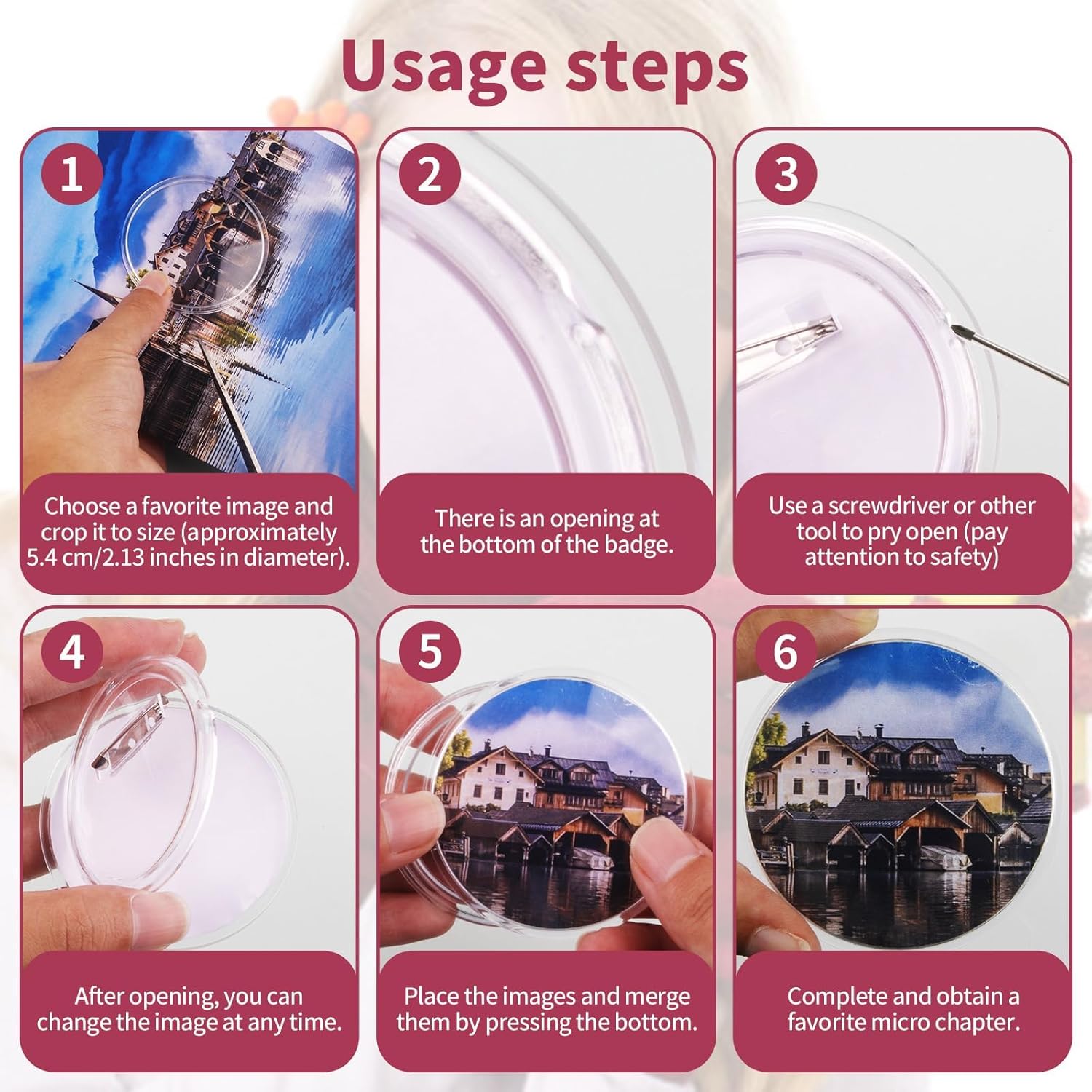 5-20 قطعة أزرار فارغة مع دبابي - مراجعة Button Badge Blank وسعره