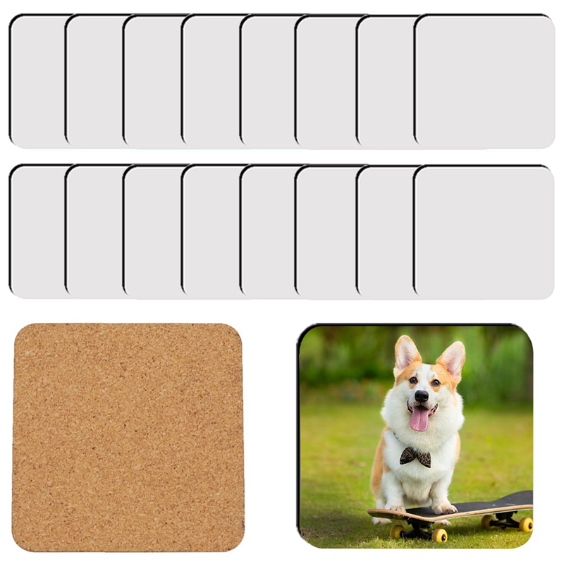18 قطعة من حاملات الأكواب المر - مراجعة Coaster Sublimation Blank وسعره