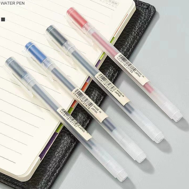 3-6 قطعة Kawaii هلام القلم أسو - مراجعة Muji Stationery Gel Pen وسعره
