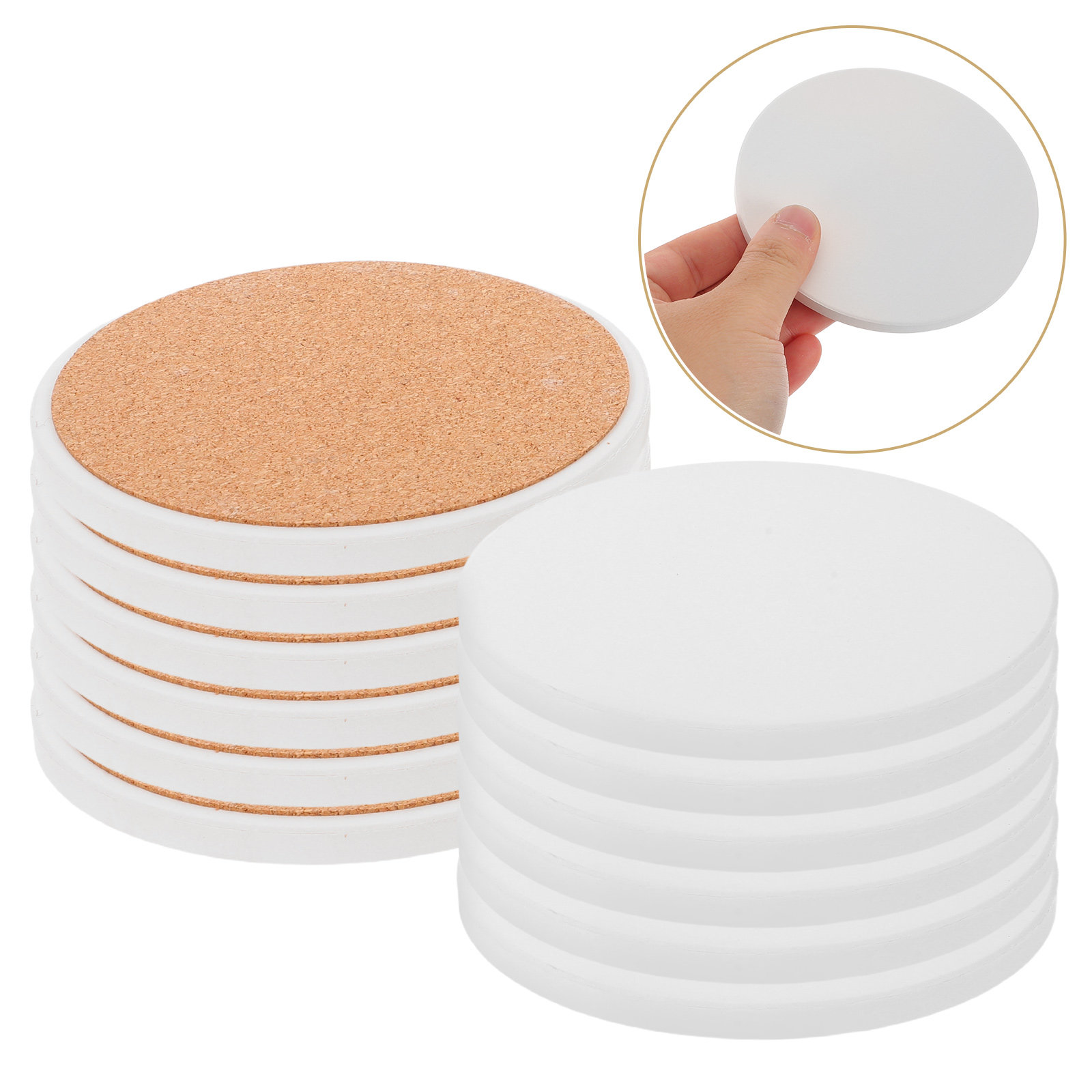 12 قطعة من حاملات الأكواب الإب - مراجعة Coaster Sublimation Blank وسعره