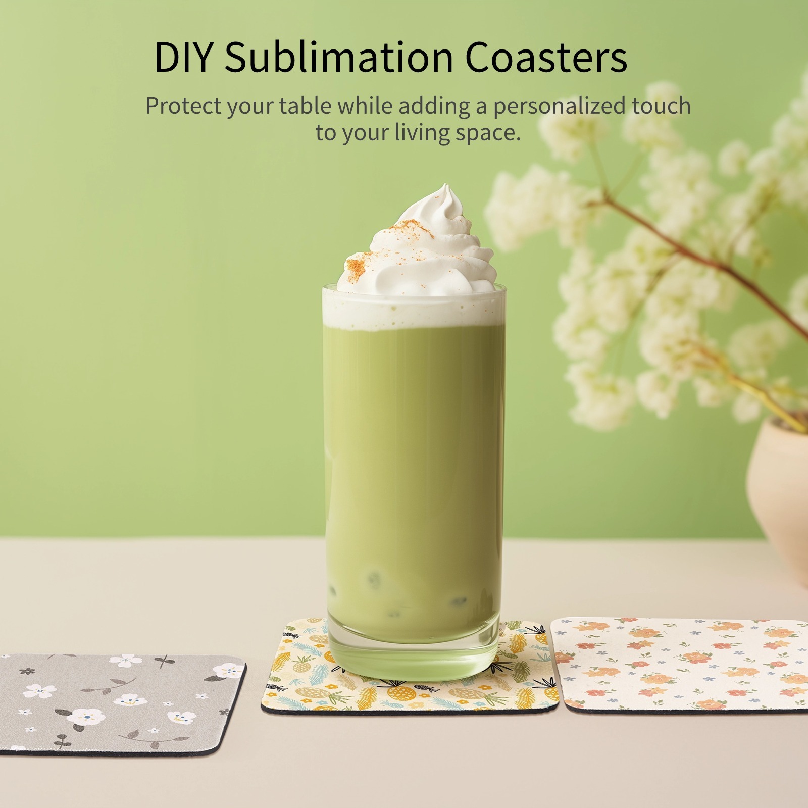 100 قطعة الوقايات التسامي مربع - مراجعة Coaster Sublimation Blank وسعره