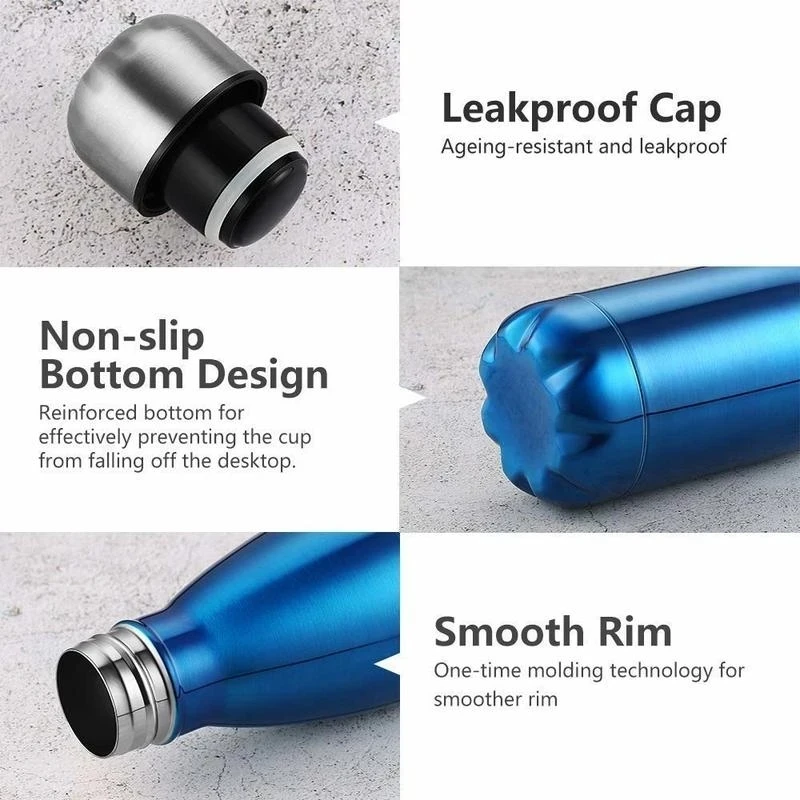 350/500/750/1000 مللي الفولاذ  - مراجعة Water Bottle Blank وسعره