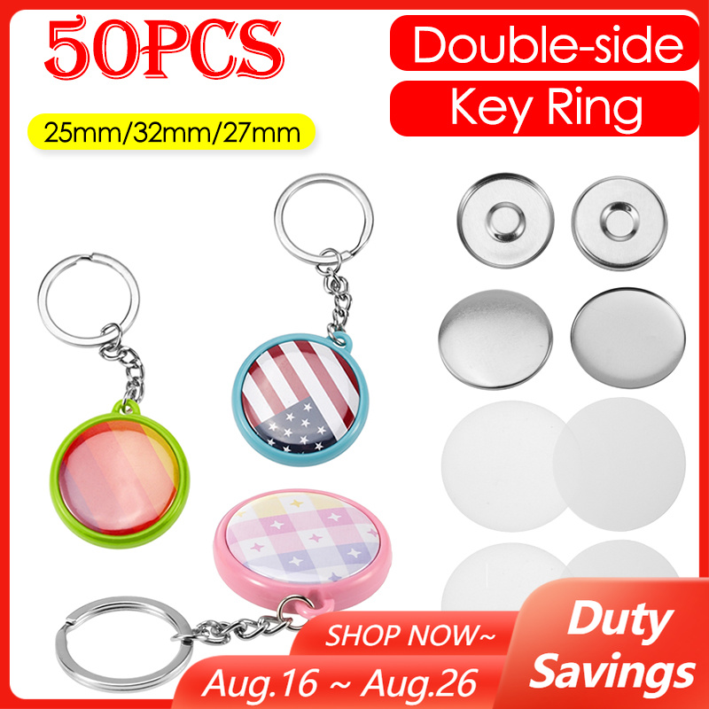 50 قطعة/مجموعة 25 مم 32 مم 37  - مراجعة Button Badge Blank وسعره