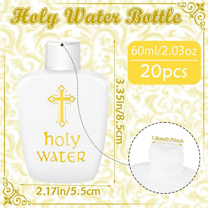 20 قطعة من زجاجات الماء المقدس - مراجعة Water Bottle Blank وسعره